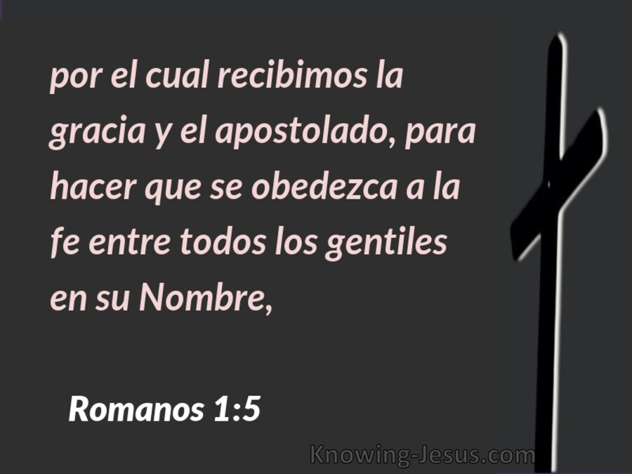 Romanos 1:5 (Armada)